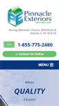 Mobile Screenshot of pinnacle-exteriors.com